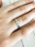 Silver Arrow Stacking Ring