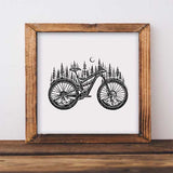 Forested Bicycle Art Print
