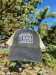 Black Hills Trail Addict Distressed Trucker Hat Gray