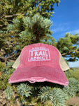 Black Hills Trail Addict Distressed Trucker Hat Pink