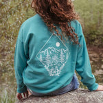 Take Me To The Wildflowers Pullover - Teal